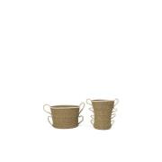 ferm LIVING - Verso Baskets Set of 2 Off-White