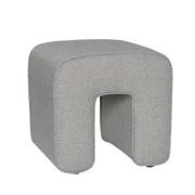 Hübsch - Sculpture Pouf Dark Grey