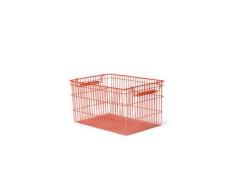 ferm LIVING - Cala Stackable Baskets Set of 2 Poppy Rød