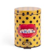 Seletti - Shit Toiletpaper Home Dustbin Ø25xH39,5 Gul/Sort/Multicolor