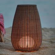 Bover Amphora 01 terrasselampe, brun rattan