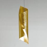 Knikerboker Hué LED-hængelampe 8x37 cm bladguld