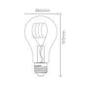 LED-pære E27 A60 4W 2.200K ravfarvet dag/nat-sensor