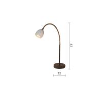 Menzel Provence bordlampe med flexarm, mat