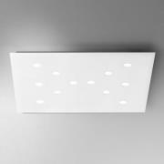 ICONE Slim - flad LED-loftslampe, 12 lys hvid