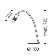 OLIGO A little bit colour bordlampe krom/hvid