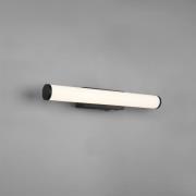 Mattimo LED-væglampe, bredde 40 cm, sort, afbryder