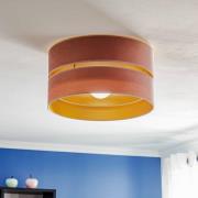 Loftlampe Golden Duo Ø 40 cm lyserød/guld