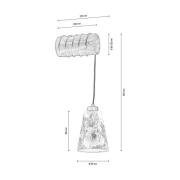 Væglampe Flarino, fyrretræ, 1 lyskilde