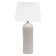 PR Home Riley bordlampe, hvid/beige, højde 54 cm