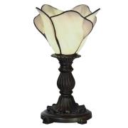 5LL-6099N bordlampe, tiffanystil, creme