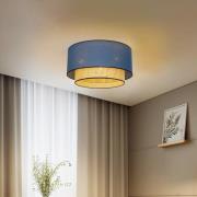 Loftlampe Big Boho, rattan, beige/jeans