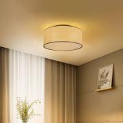 Loftlampe Aston, Ø 50 cm, rattanlook