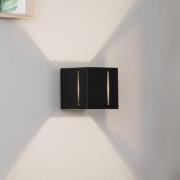 Væglampe Topic op/ned i aluminium, sort