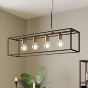 Hængelampe Floki som åben kasse, 4 lyskilder