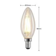 LED-pære E14 4W 2.700K kerte filament dæmpbar