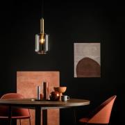 Joanet hængelampe med røgglas, 1 lyskilde