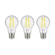 LED-filament E27 5 W 3.000 K 1060 lumen klar 3 stk