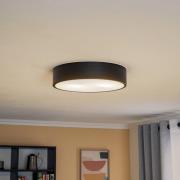 Loftlampe Kimban i metal, Ø 36 cm, sort