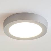 Marlo LED-loftlampe sølv 3000K rund 25,2cm