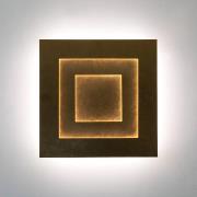 Masaccio Quadrato LED-væglampe, guld