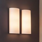 serien.lighting Club LED-væglampe, aluminium/hvid