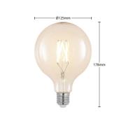 LED-filament E27 8 W 2.700 K G125 Globe klar 3 stk