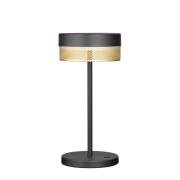 Mesh LED-bordlampe batteri, højde 30cm sort/guld