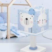 Dalber Baby Jungle bordlampe til børneværelse, blå