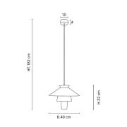 MARKET SET Ruche-pendel, Ø 40 cm, hvid