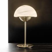 Moon bordlampe af Muranoglas, alabaster