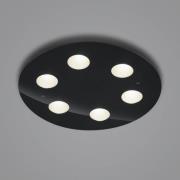 Helestra Nomi LED-loftlampe Ø49cm dim sort