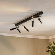 Euluna Nicanor loftspot sort/krom 6 lyskilder