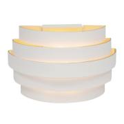 Scudo væglampe, hvid, bredde 20 cm, aluminium, G9