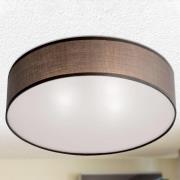 Seda stof-loftlampe, brun