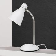 School skrivebordslampe, hvid