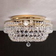 Rund SHERATA krystalloftlampe i guld 35 cm