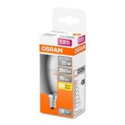 OSRAM Classic B LED-pære E14 3,3 W 2.700K mat