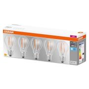 OSRAM LED-pære E27 Base CL A 7 W 4.000 K klar, 5