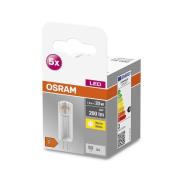 OSRAM Base PIN LED-stiftsokkelpære G4 1,8 W 200 lm 5 stk