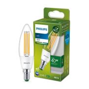 Philips LED-kertepære E14 2,3W 485lm klar 3.000K