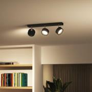 Philips Bracia LED-loftspot 3 lyskilder, sort