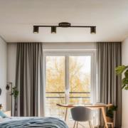 Loftspot Sky, 3 lyskilder, sort