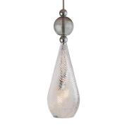 EBB & FLOW Smykke L sølv krystal swirl røggrå