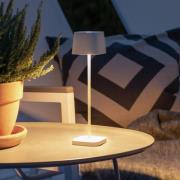 Capri-Mini LED-bordlampe til udendørs brug, hvid