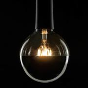 SEGULA LED-Globe E27 6,5 W 927 hovedspejl sølv