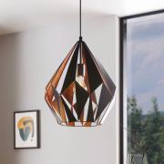 Carlton pendel, sort/kobber, Ø 38,5 cm