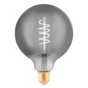 LED-globe E27 G125 4 W filament sort-transparent