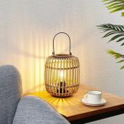 Lindby Canyana bordlampe af rattan, natur