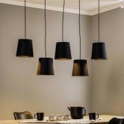 Lucande Thamila hængelampe, sort, jern